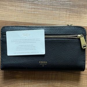 FOSSIL black leather wallet